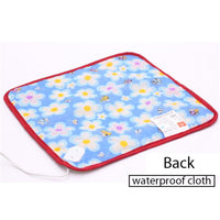 HKM-8964029 Electric Heating Blanket for Pets - Soft Velvet & Cotton, 40x40cm, Random Colors, US Plug