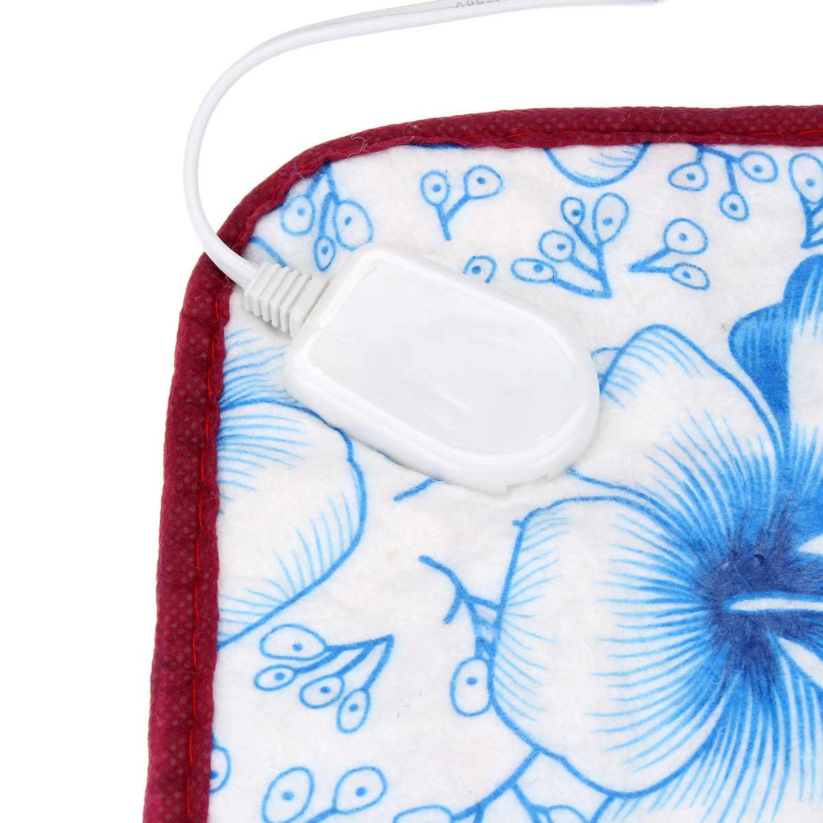 HKM-8964029 Electric Heating Blanket for Pets - Soft Velvet & Cotton, 40x40cm, Random Colors, US Plug
