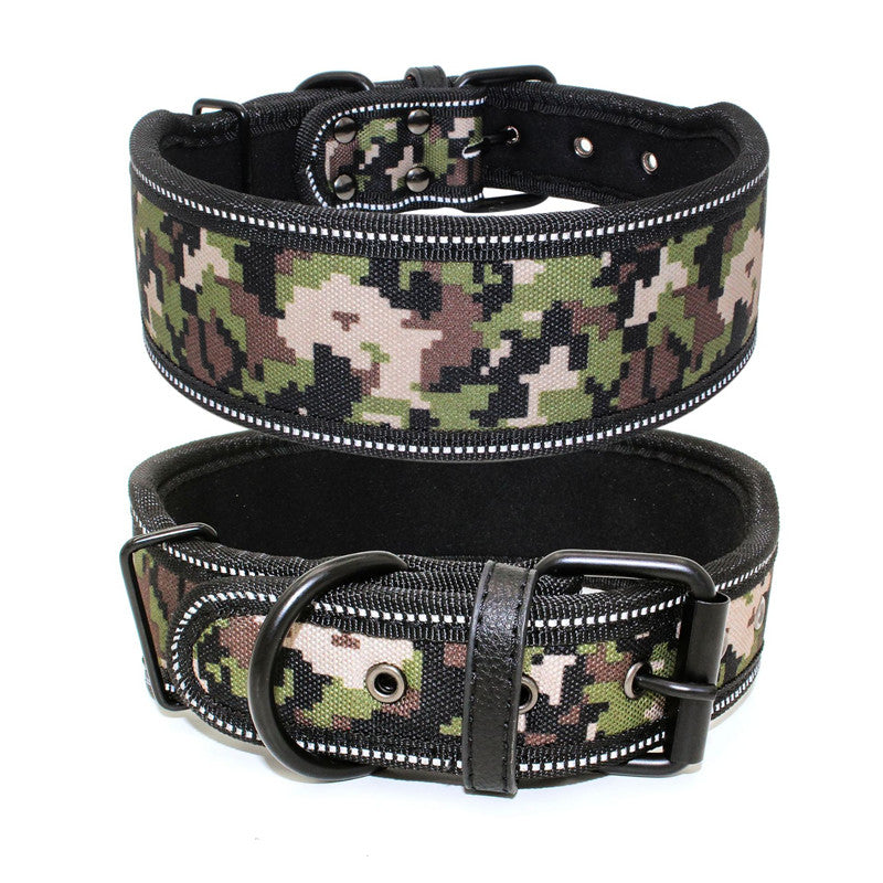 HKM-8964157 Reflective Adjustable Dog Collar for Comfort and Breathability, Available in Multiple Sizes