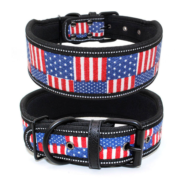 HKM-8964157 Reflective Adjustable Dog Collar for Comfort and Breathability, Available in Multiple Sizes