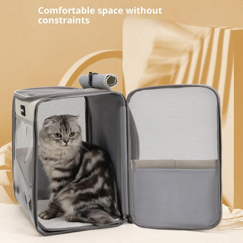 HKM-8964413 Large Capacity Medium Soft Portable Pet Backpack for Outdoor Adventures