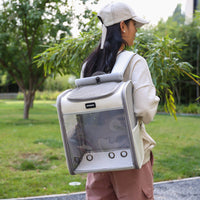 HKM-8964413 Large Capacity Medium Soft Portable Pet Backpack for Outdoor Adventures