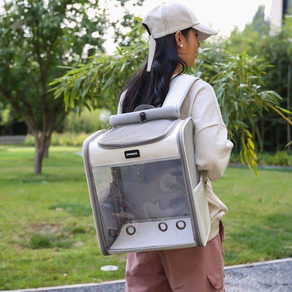 HKM-8964413 Large Capacity Medium Soft Portable Pet Backpack for Outdoor Adventures