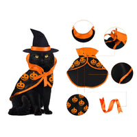 HKM-8966333 Halloween Cloak for Cats and Dogs - Costume for Festive Pet Celebrations, Cloth Material, Size 28*29cm