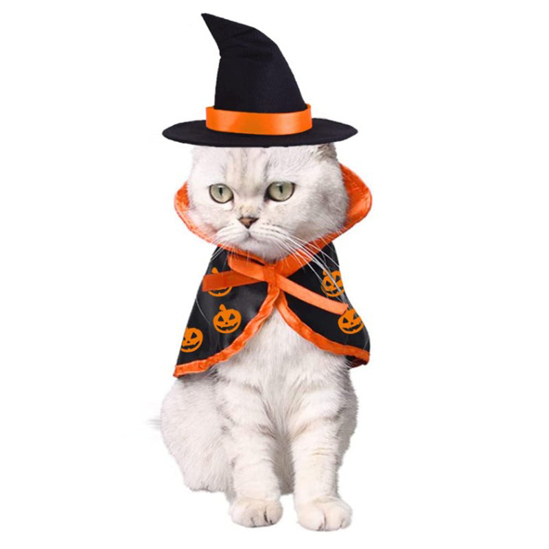 HKM-8966333 Halloween Cloak for Cats and Dogs - Costume for Festive Pet Celebrations, Cloth Material, Size 28*29cm
