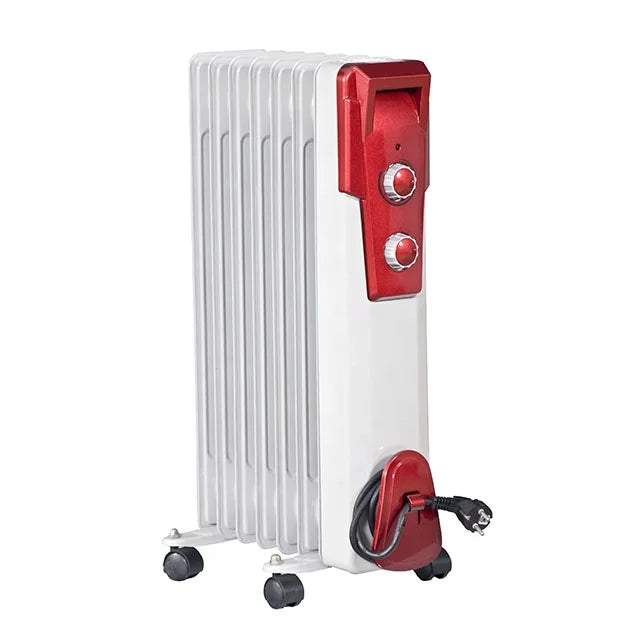 HKM-896659 Electric Oil-Filled Radiator Heater with 7/9/11/13 Fins, Adjustable Thermostat, Fast Heating for Indoor Use