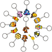 HKM-896723 Cute Soft PVC 3D Cartoon Keychain for Keys - Customizable Design, Multiple Colors Available
