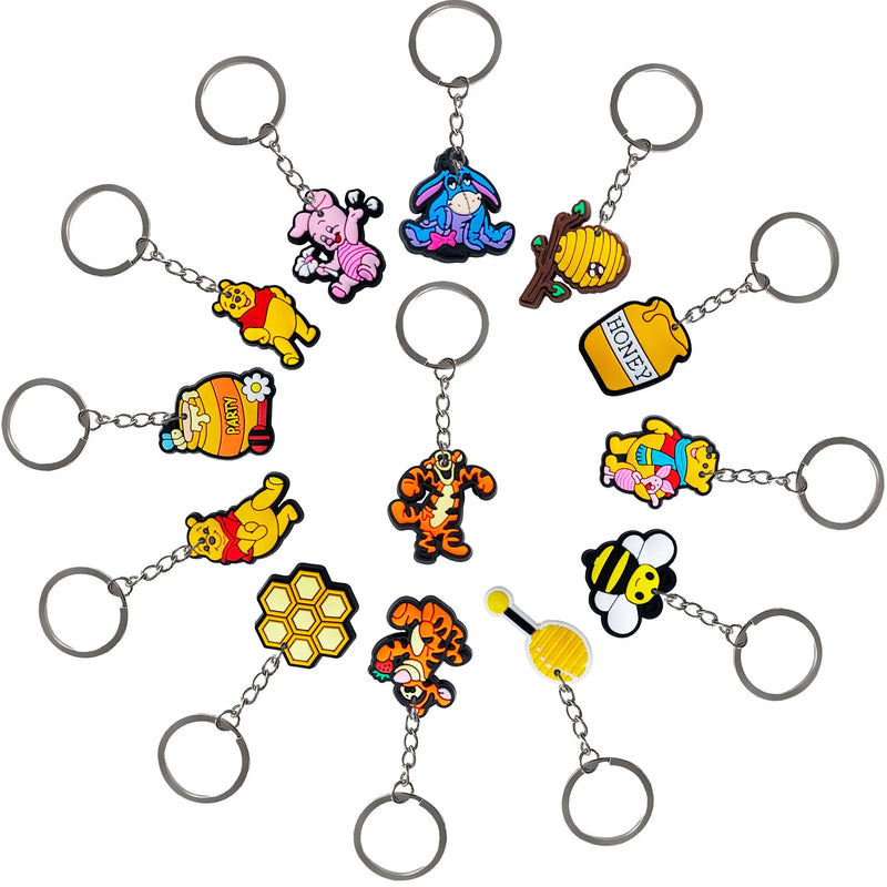 HKM-896723 Cute Soft PVC 3D Cartoon Keychain for Keys - Customizable Design, Multiple Colors Available