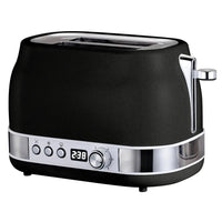 HKM-896787 Digital 2-Slice Retro Toaster for Efficient Breakfast Preparation in Stylish Black Finish
