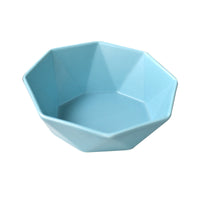 HKM-8968125 Ceramic High-Footed Cat Food Bowl with Bamboo Wood Base, 250g Capacity
