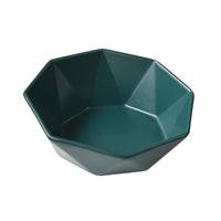 HKM-8968125 Ceramic High-Footed Cat Food Bowl with Bamboo Wood Base, 250g Capacity