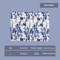 HKM-8969789 Multifunctional Cool Gel Pet Ice Mat for Heatstroke Prevention - Available in Sapphire Blue and Camouflage Sizes