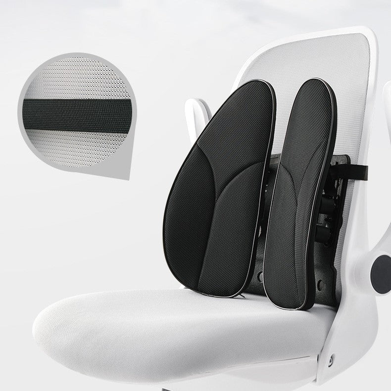 HKM-897171 Ergonomic Waist Cushion with Memory Foam Filling and Polyester Cover, 40x40x14cm