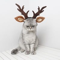 HKM-8972477 Brown Deer Antler Headband for Holiday Celebrations - Anti-Slip, Available in S, M, L