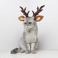 HKM-8972477 Brown Deer Antler Headband for Holiday Celebrations - Anti-Slip, Available in S, M, L