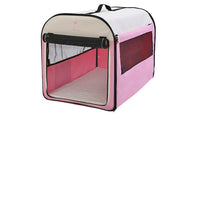 HKM-8972733 Breathable Composite Cloth Pet Tent - Anti-Mosquito Design in Green and Pink, Sizes S to XL