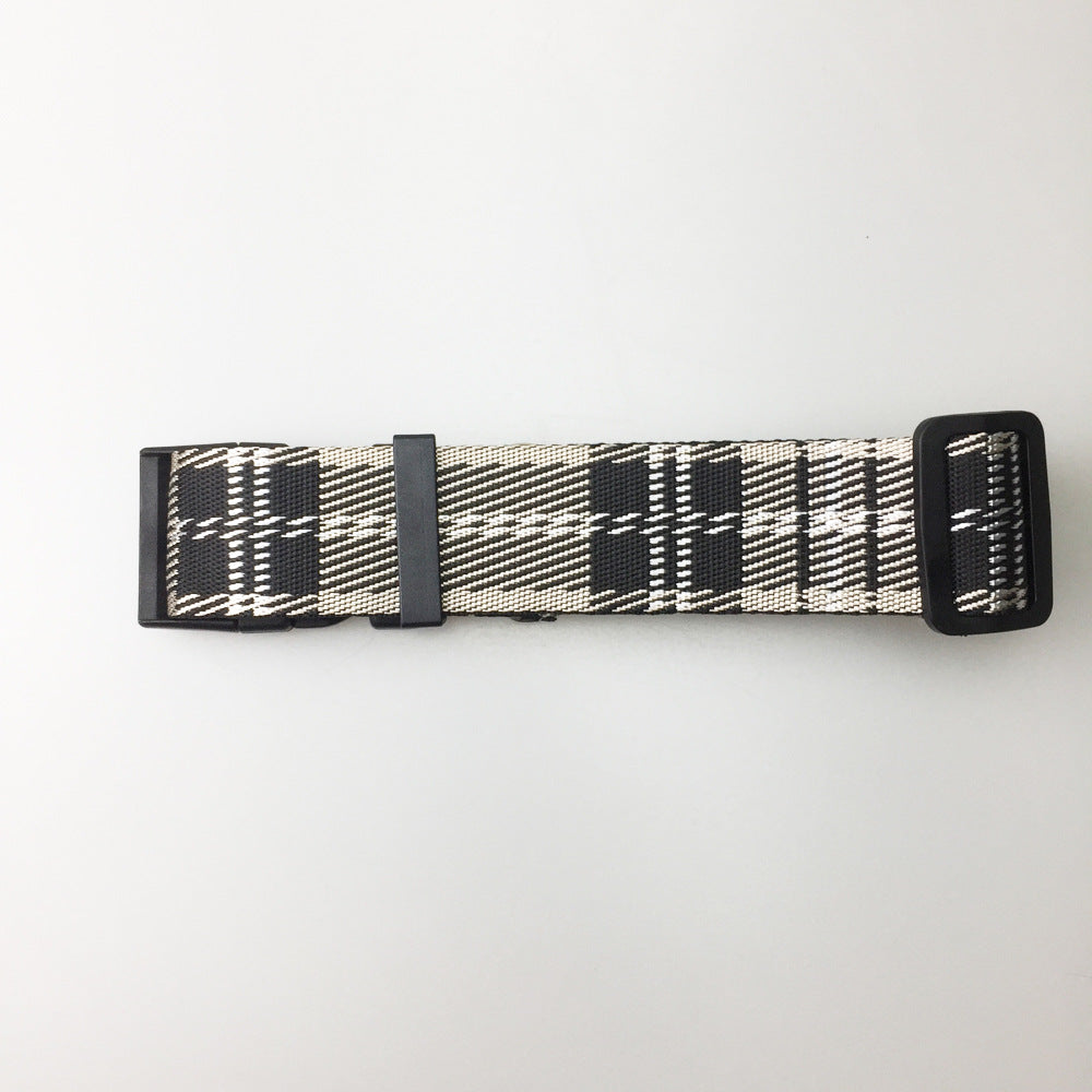 HKM-8973501 Casual Check Pattern Dog Collar and Leash Set in Red, Yellow, and Silver Lattice Designs