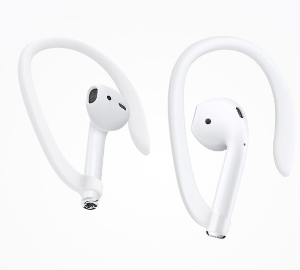 HKM-897363 Silicone Ear Protection Covers for Compatible Ear-Hook Headphones - Available in White, Black, Red, Pink