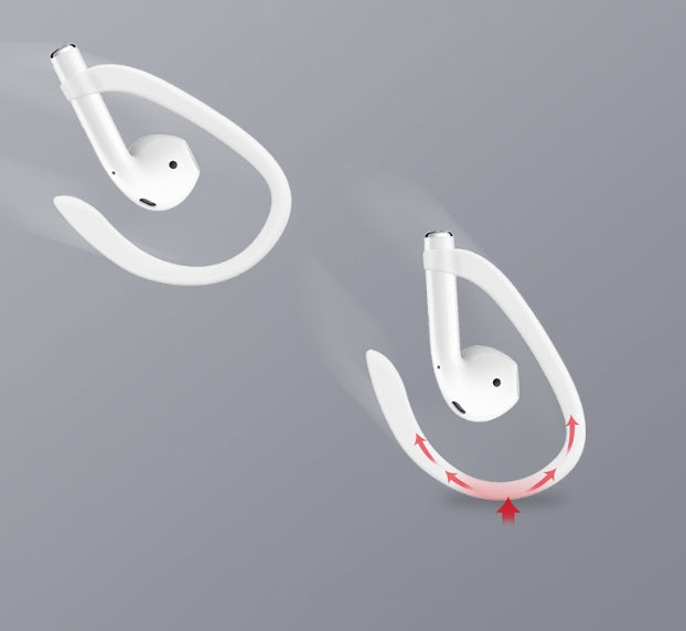 HKM-897363 Silicone Ear Protection Covers for Compatible Ear-Hook Headphones - Available in White, Black, Red, Pink