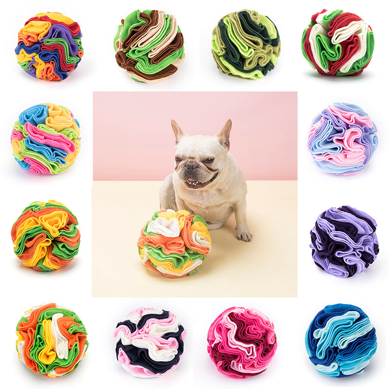 HKM-8974525 Interactive Snuffle Ball for Dogs - Mental Stimulation Puzzle Toy for Feeding and Enrichment