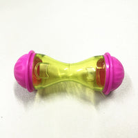 HKM-8977469 Cat Bone Food Leakage Device - Teasing Tumbler Toy for All Cat Breeds, 4.5cm High, 11cm Diameter, 42g, PC/ABS/Iron, Available in Purple, Blue, Pink