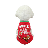 HKM-8977853 Cozy Christmas Teddy Clothes for Pets - Soft Polyester Cotton Attire