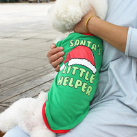 HKM-8977853 Cozy Christmas Teddy Clothes for Pets - Soft Polyester Cotton Attire