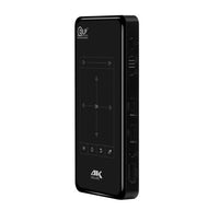 HKM-897875 Mini Projector with 4K Output, DLP Lens, Android 6.0, Bluetooth 4.1, and Dual-Band WiFi