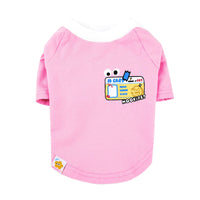 HKM-8979261 Small Pet Clothing for Dogs and Cats in Pink and Blue, Cotton and Spandex Blend, Casual Style, Multiple Sizes Available