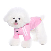 HKM-8979261 Small Pet Clothing for Dogs and Cats in Pink and Blue, Cotton and Spandex Blend, Casual Style, Multiple Sizes Available