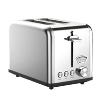 HKM-897939 Stainless Steel 2-Slice Toaster with Adjustable Browning Control