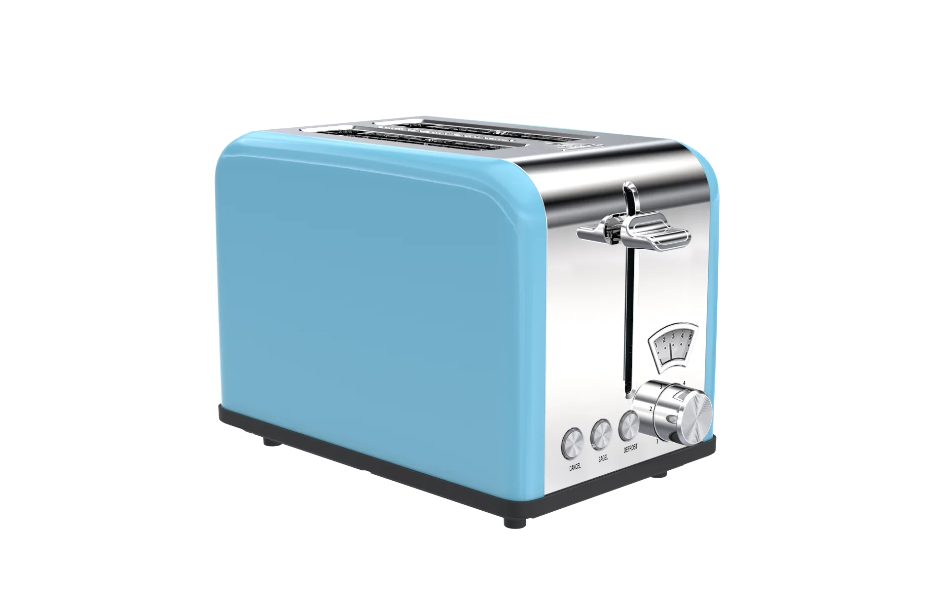 HKM-897939 Stainless Steel 2-Slice Toaster with Adjustable Browning Control