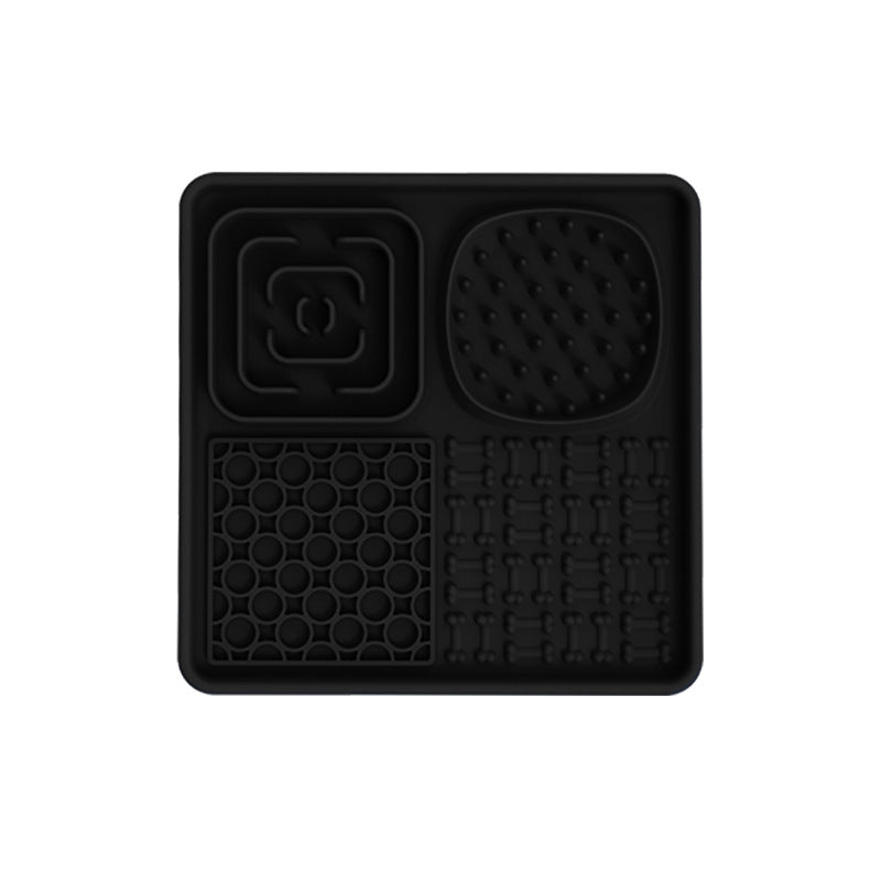 HKM-8979645 Silicone Dog Slow Food Mat - Square and Rectangular Design in Various Colors