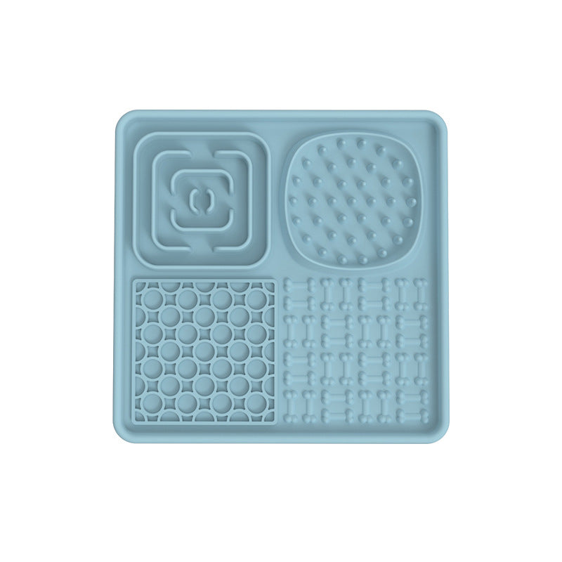 HKM-8979645 Silicone Dog Slow Food Mat - Square and Rectangular Design in Various Colors