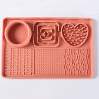 HKM-8979645 Silicone Dog Slow Food Mat - Square and Rectangular Design in Various Colors