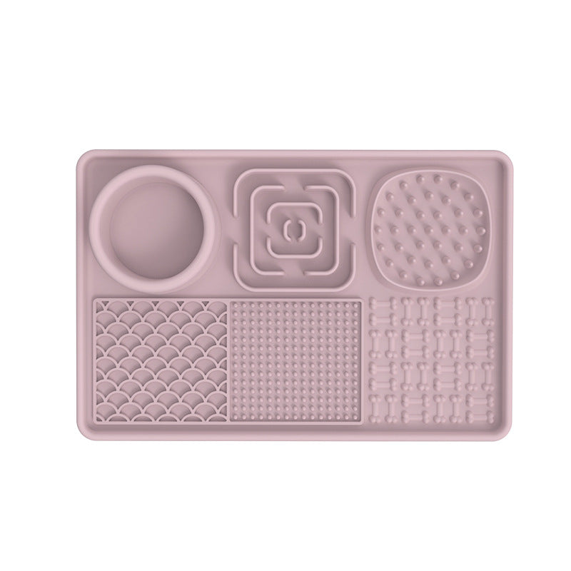 HKM-8979645 Silicone Dog Slow Food Mat - Square and Rectangular Design in Various Colors