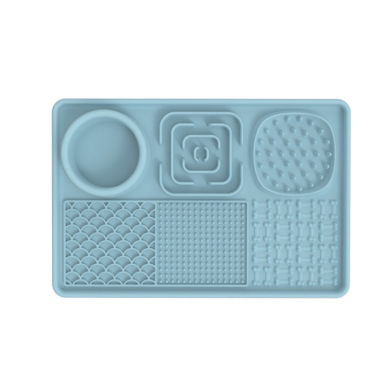 HKM-8979645 Silicone Dog Slow Food Mat - Square and Rectangular Design in Various Colors
