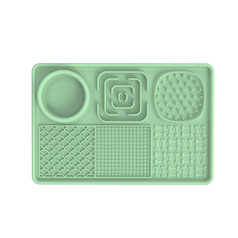 HKM-8979645 Silicone Dog Slow Food Mat - Square and Rectangular Design in Various Colors