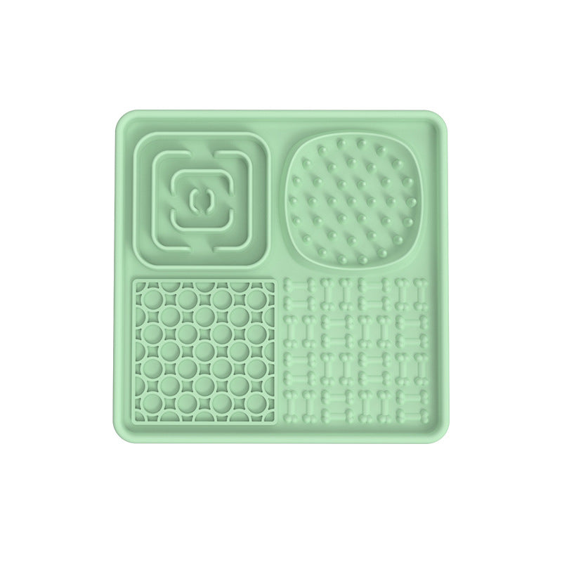 HKM-8979645 Silicone Dog Slow Food Mat - Square and Rectangular Design in Various Colors