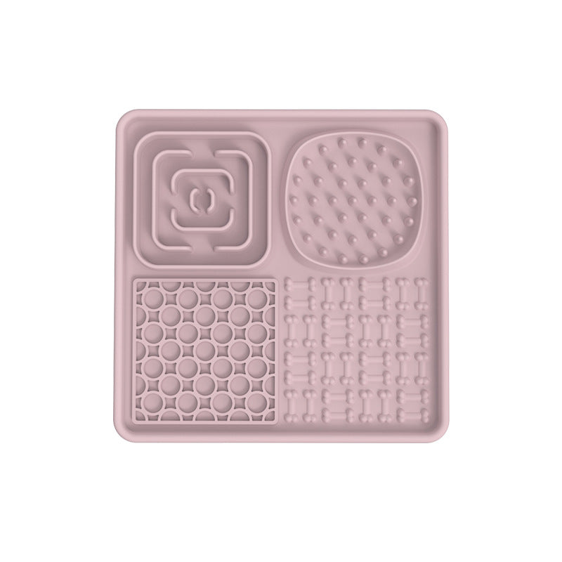 HKM-8979645 Silicone Dog Slow Food Mat - Square and Rectangular Design in Various Colors