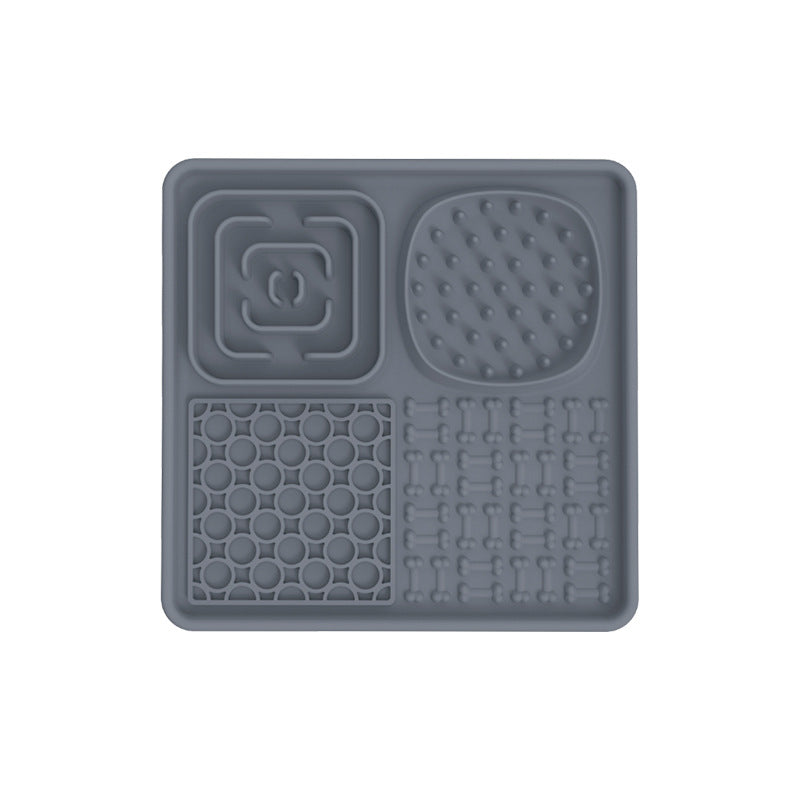 HKM-8979645 Silicone Dog Slow Food Mat - Square and Rectangular Design in Various Colors