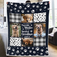HKM-8980285 Super Soft Flannel Pet Dog Blanket - Creative Design, Perfect for Any Season, Multiple Sizes Available
