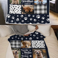 HKM-8980285 Super Soft Flannel Pet Dog Blanket - Creative Design, Perfect for Any Season, Multiple Sizes Available