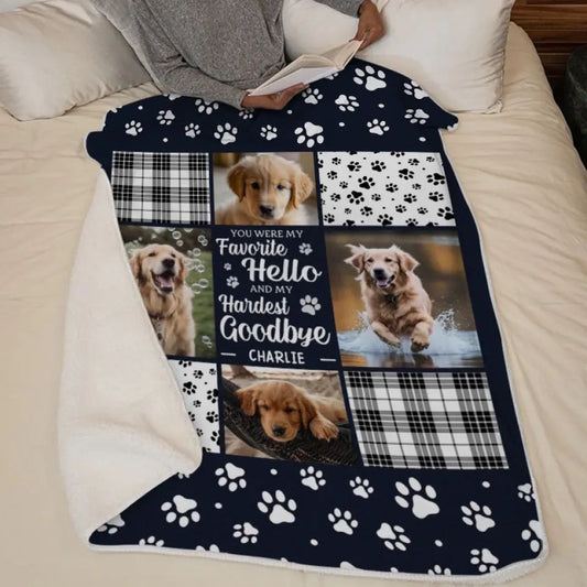 HKM-8980285 Super Soft Flannel Pet Dog Blanket - Creative Design, Perfect for Any Season, Multiple Sizes Available