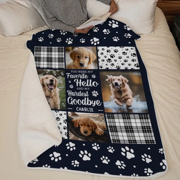 HKM-8980285 Super Soft Flannel Pet Dog Blanket - Creative Design, Perfect for Any Season, Multiple Sizes Available