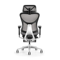 HKM-898131 Ergonomic Adjustable Office Chair with Headrest and Footrest, Full Mesh Design for Comfortable Workstation