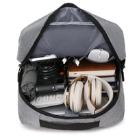 HKM-898259 Casual Waterproof USB Sports Backpack for Commuters and Laptops