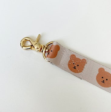 HKM-8983229 Soft and Durable Polyester Dog Traction Rope with Bear Design - 2M by 2.5cm