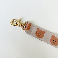 HKM-8983229 Soft and Durable Polyester Dog Traction Rope with Bear Design - 2M by 2.5cm