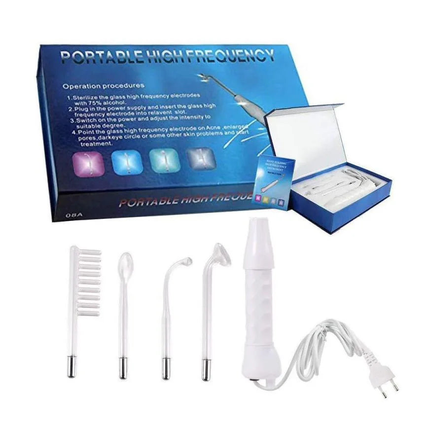 HKM-898515 High Frequency Facial Machine 2025 Wand Tool for Acne Treatment and Skin Rejuvenation